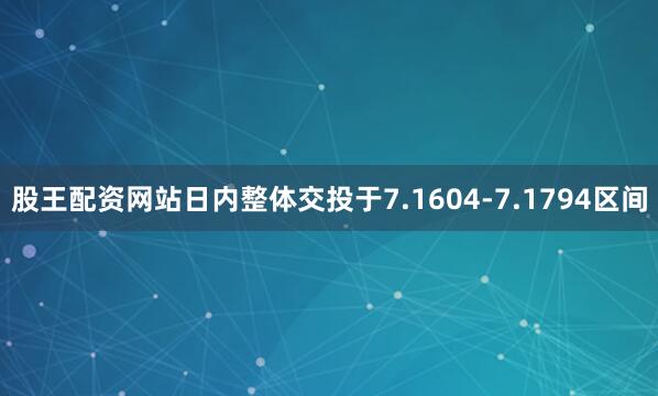 股王配资网站日内整体交投于7.1604-7.1794区间
