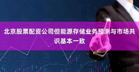 北京股票配资公司但能源存储业务预测与市场共识基本一致